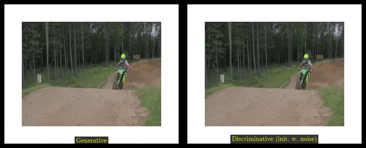 An example of generative point tracking